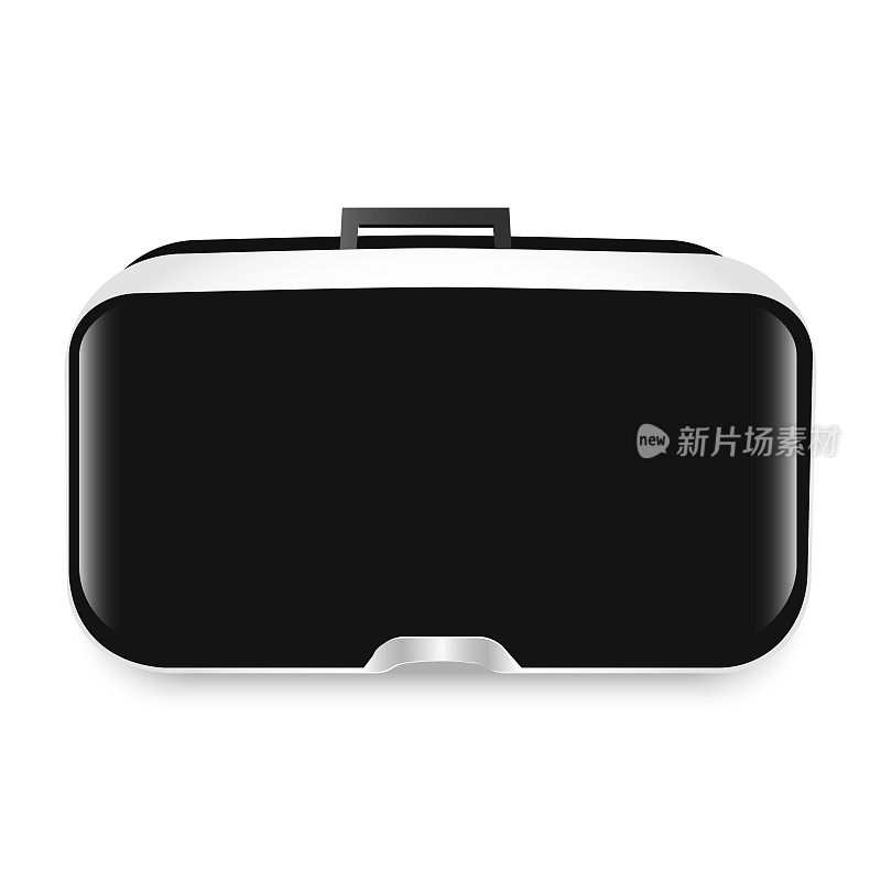 虚拟现实眼镜。虚拟现实技术。矢量插图。立体3d vr演示。创新设备。